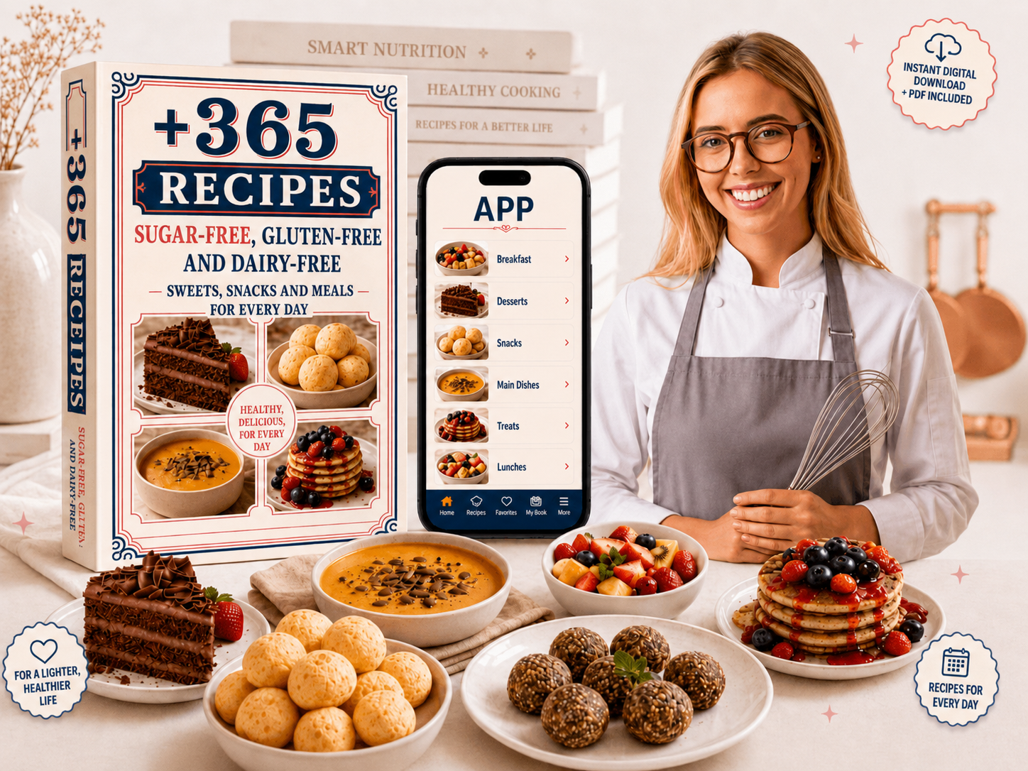 365 Sugar-Free, Gluten-Free & Dairy-Free Recipes