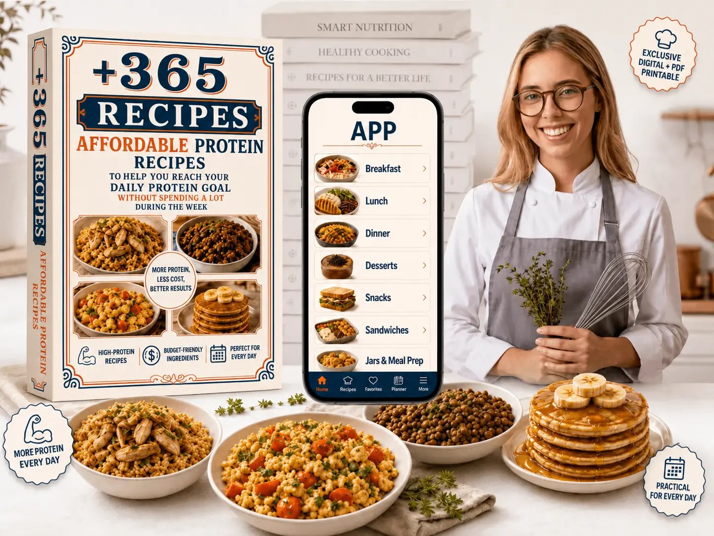 365+ High-Protein Recipes